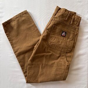 Bulwark Flame Resistant Men's Brown Cargo Work Pants with Utility Pocket